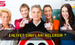 2022 yılı ehliyet sınıfları