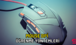 mouse dpi ayarlama