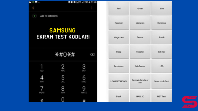 samsung test menüsü kodu