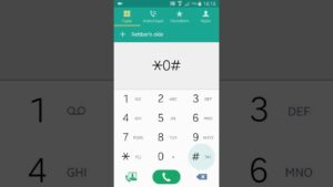 samsung ekran test kodu