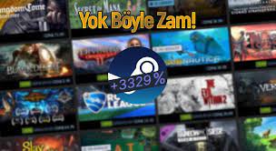 Steam'de Oyun Fiyatları Artmaya Devam Ediyor
